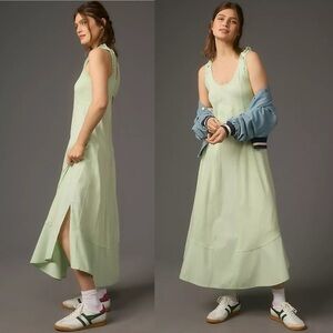 Daily Ritual Mint Green Sleeveless Scoop Neck Sundress